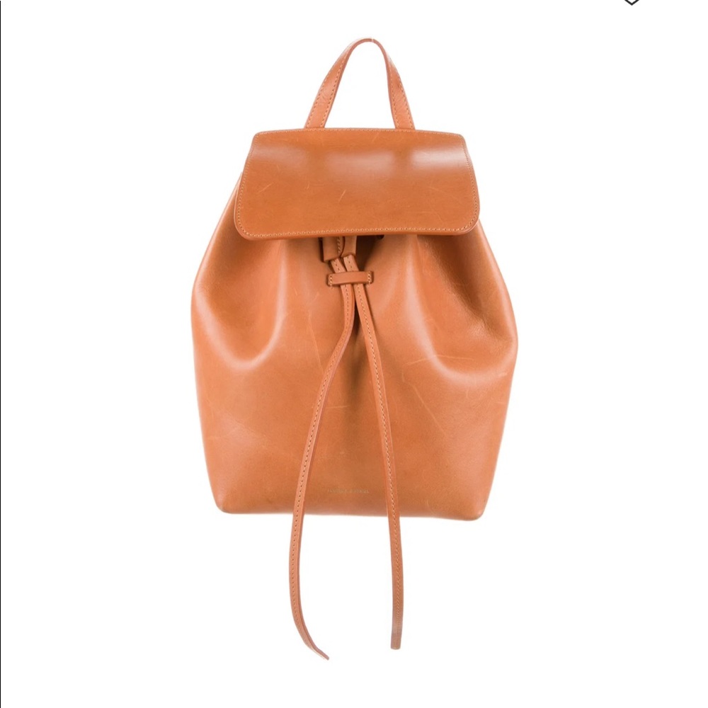 Mansur Gavriel Mini Bucket Backpack in Brick